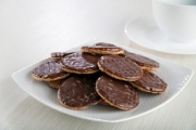 Koekjes met chocoladelaagje